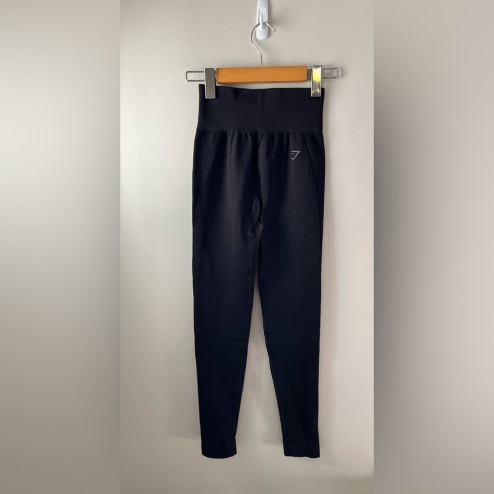 Gymshark Flex High Waisted Women’s Leggings Black Size XS - Picture 3 of 10